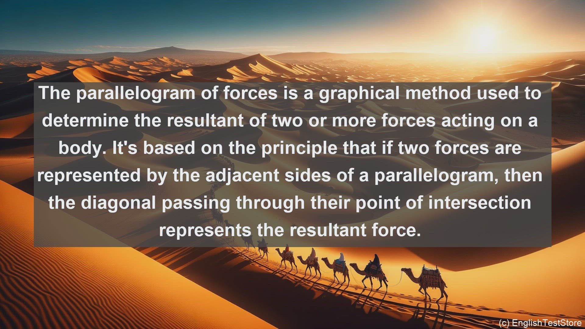 'Video thumbnail for Parallelogram of forces in science  definition and examples'