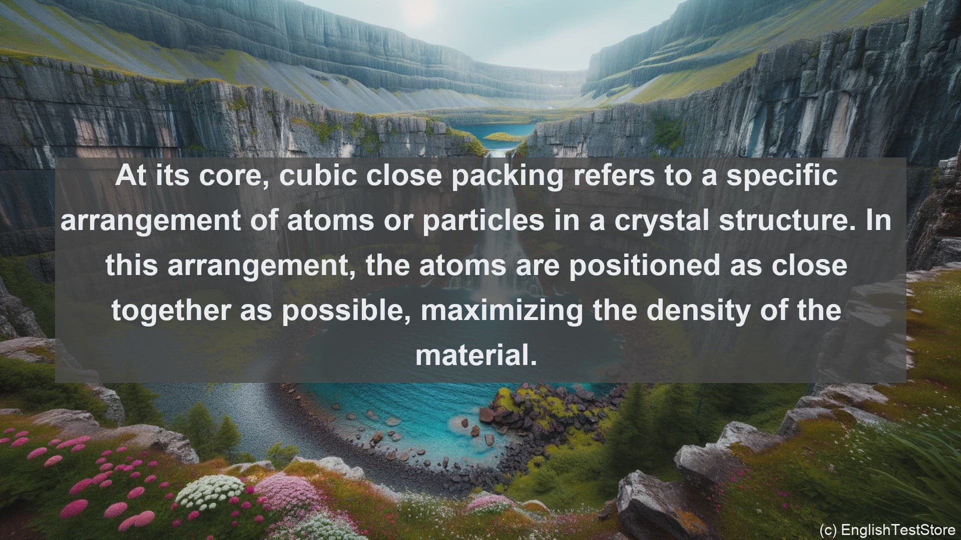 'Video thumbnail for Cubic close packing in science  definition and examples'