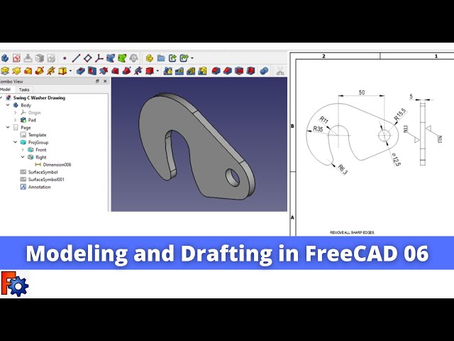 'Video thumbnail for Modeling and Drafting in FreeCAD 06 | FreeCAD Tutorial | Mechnexus |'