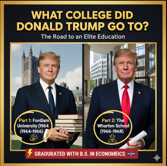 Video thumbnail for What college did donald trump go to
