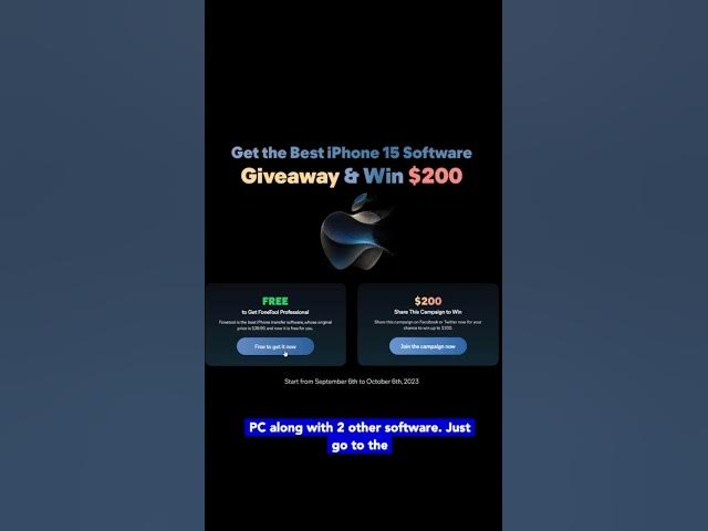 Video thumbnail for iPhone management app for PC Giveaway | Download premium version for FREE, Ending Soon