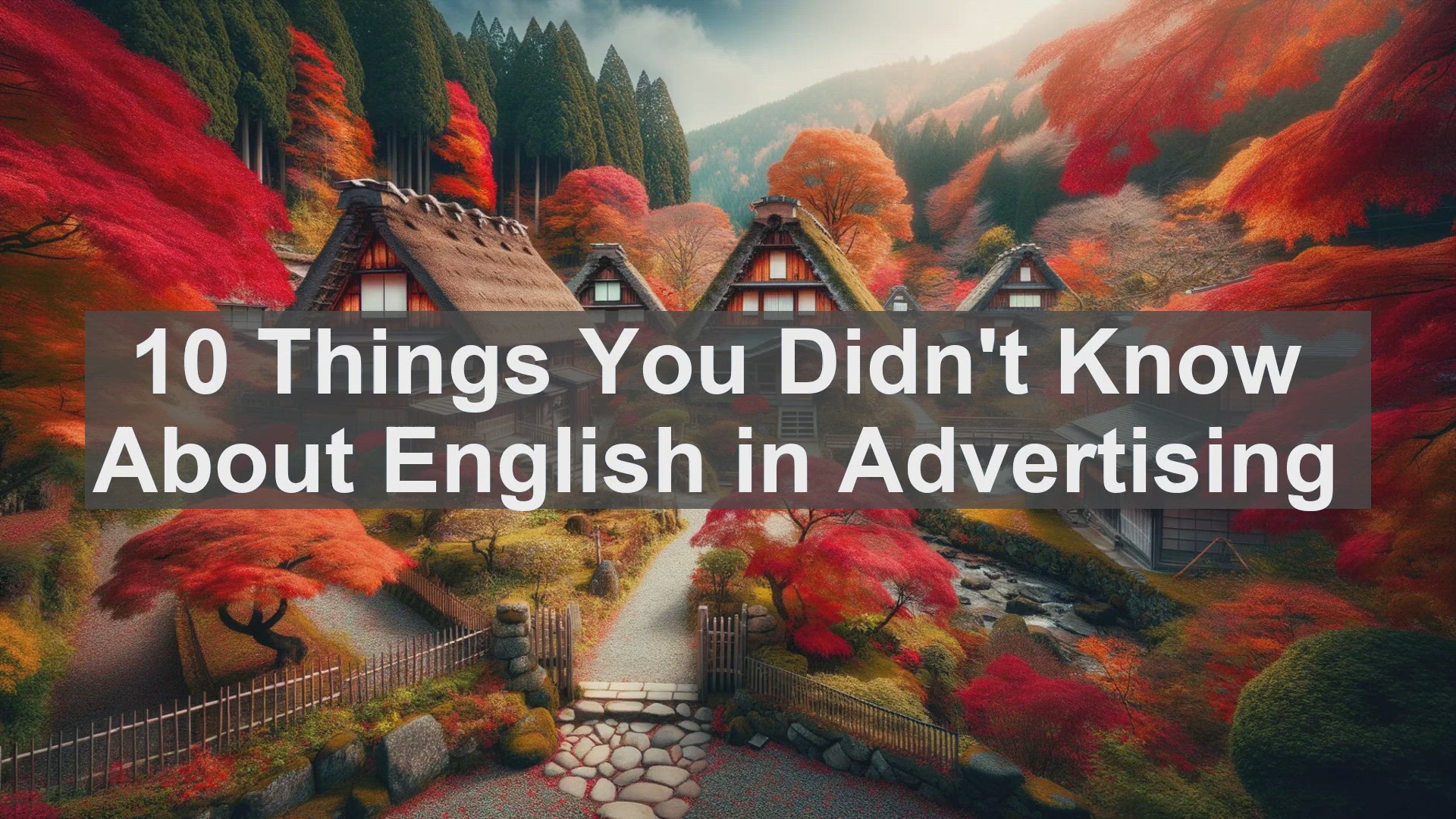 'Video thumbnail for 10 Things You Didn't Know About English in Advertising '
