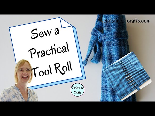 'Video thumbnail for HOW TO SEW A TOOL ROLL - For Tools, Brushes, etc - Great Gift Idea for Men & Women'