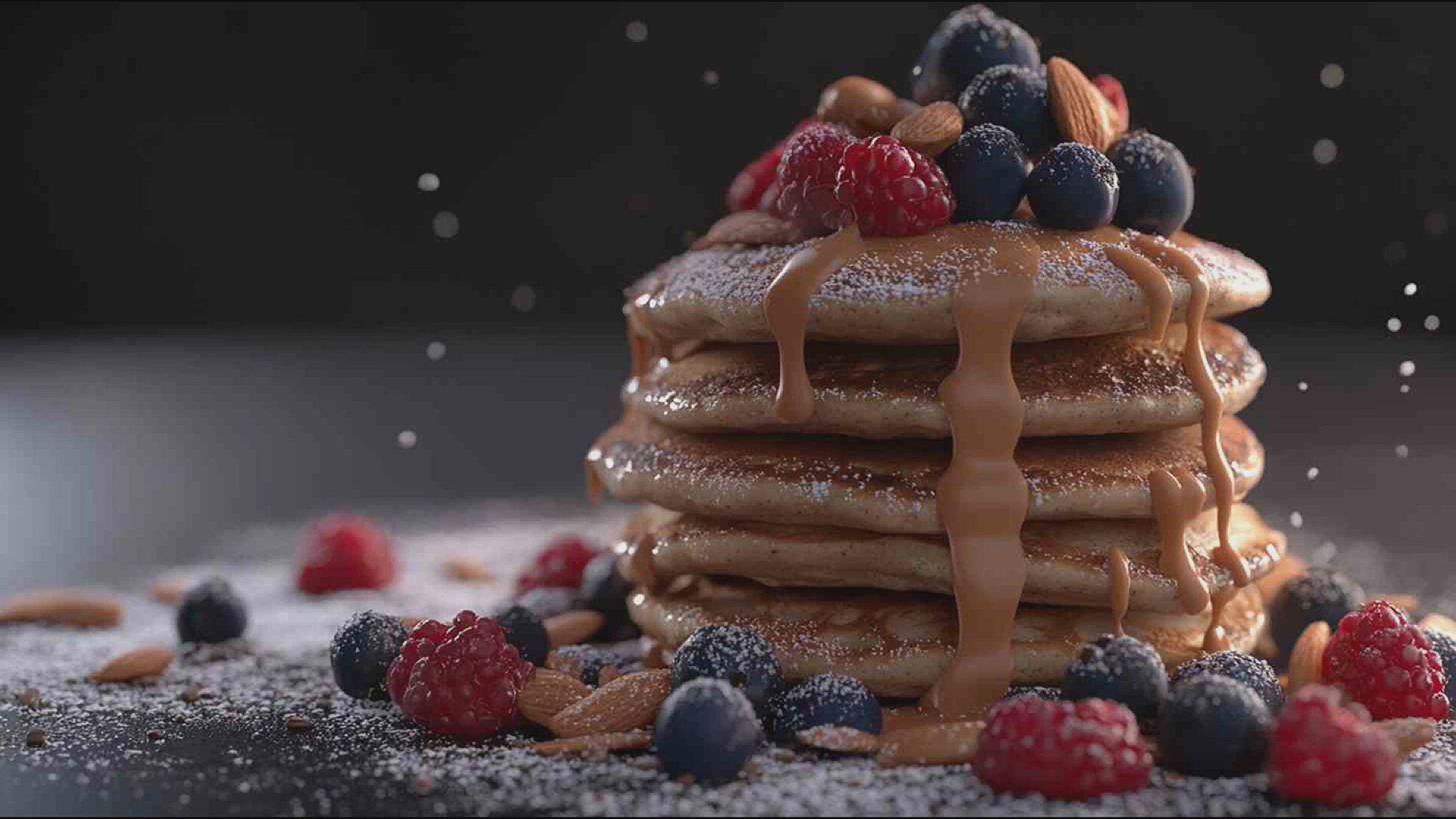 'Video thumbnail for Protein Pancakes with Fresh Blueberries Recipe'