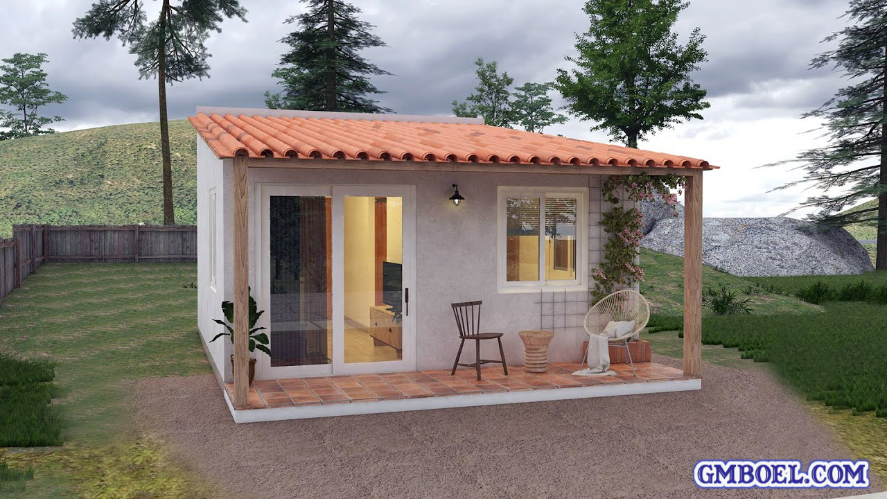 'Video thumbnail for Small House Design With Terrace 5 x 5 Meters ( 25 Sqm )'
