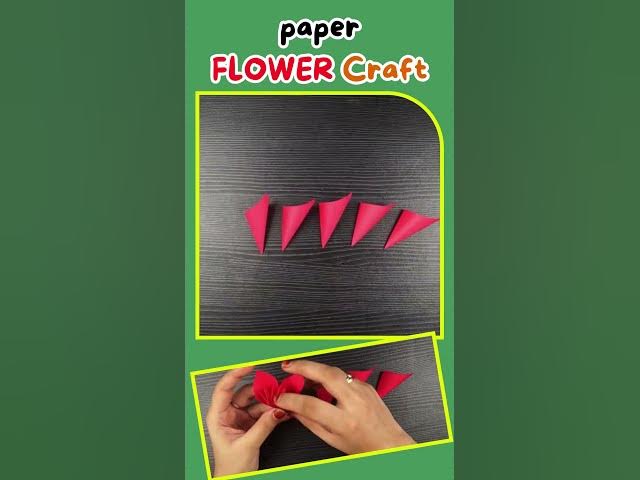Video thumbnail for paper FLOWER Craft for KIDS #Shorts #viralcraft #papercrafts