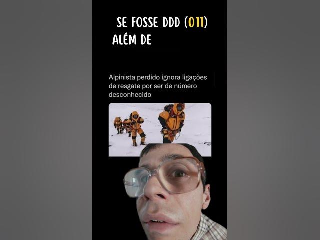 Video thumbnail for Alpinista perdido ignora ligações do resgate