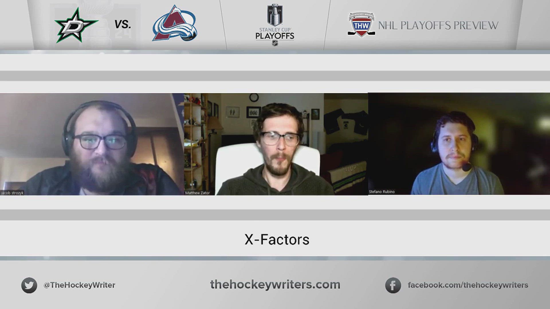 'Video thumbnail for Stars vs. Avalanche 2024 NHL Playoff Preview - Potential X Factors'