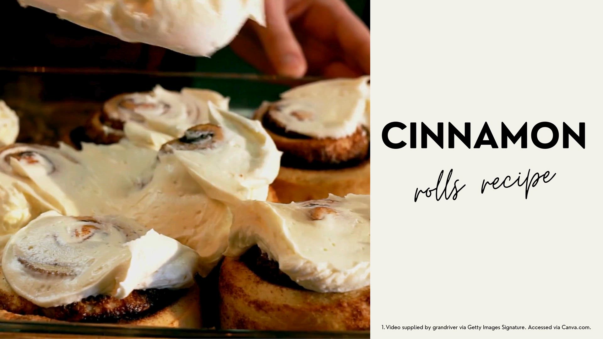 'Video thumbnail for Cinnamon Rolls'