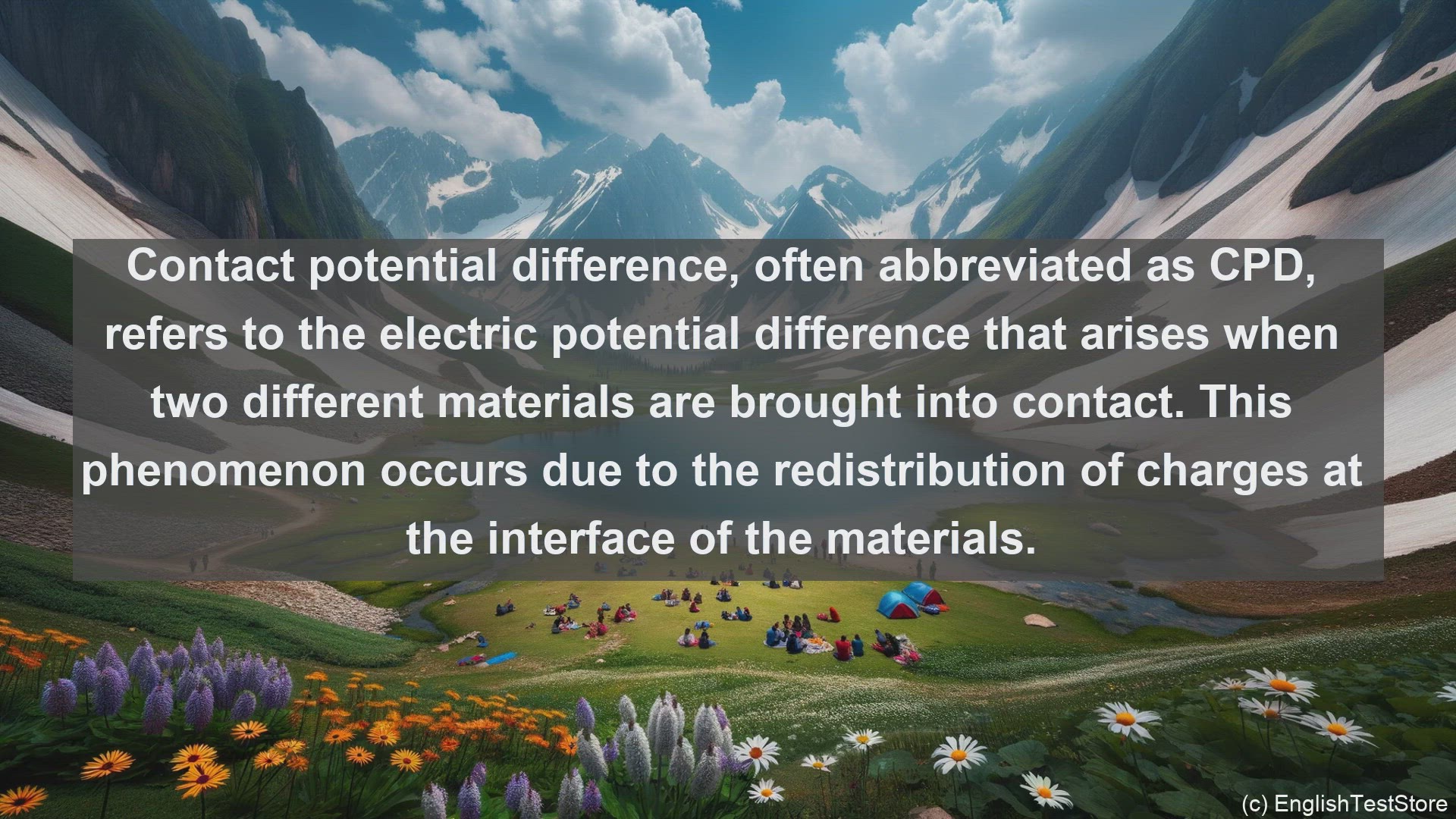 'Video thumbnail for Contact potential difference in science  definition and examples'
