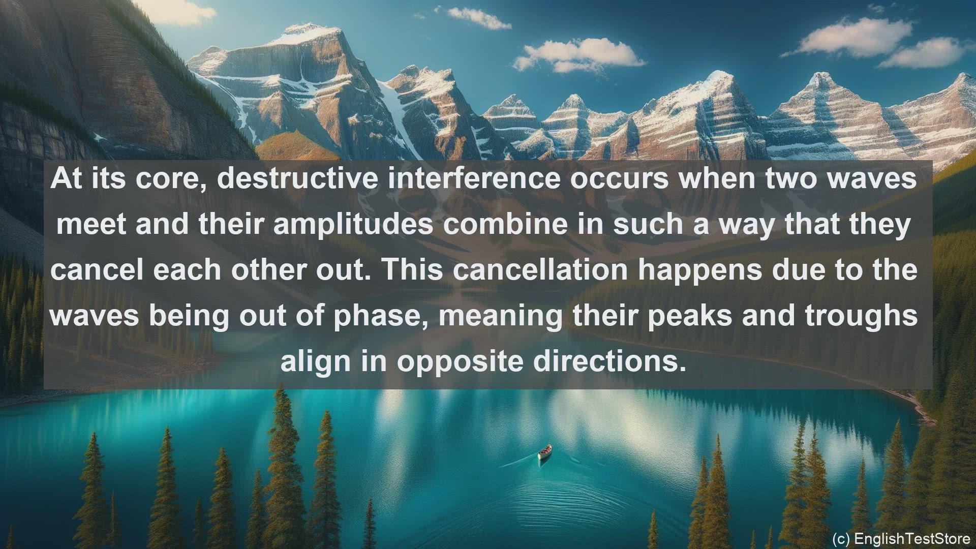 'Video thumbnail for Destructive interference in science  definition and examples'