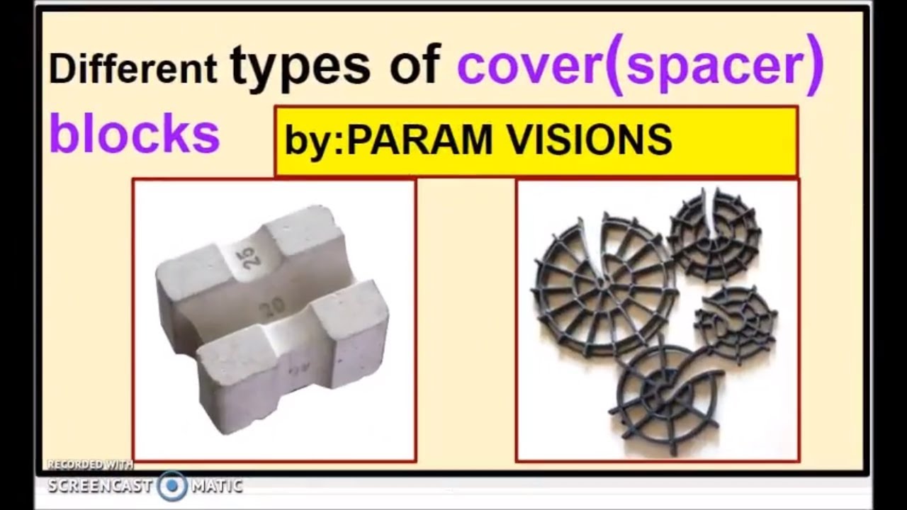 'Video thumbnail for Different types of cover blocks/Spacer block types'
