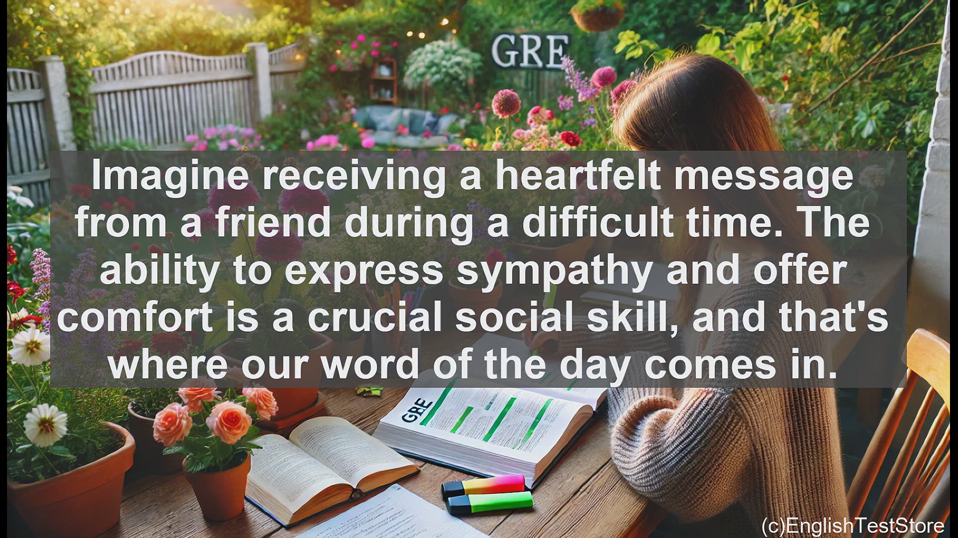'Video thumbnail for GRE Vocabulary Lesson: Expressing Sympathy - The Power of Condole'