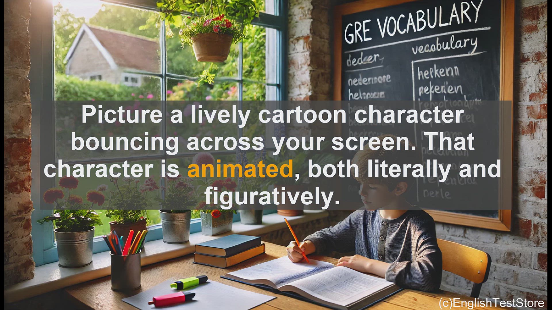 'Video thumbnail for GRE Vocabulary Lesson: The Lively World of Animated Vocabulary'