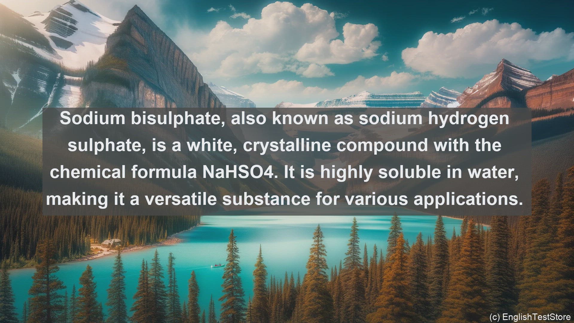 'Video thumbnail for Sodium bisulphate in science  definition and examples'