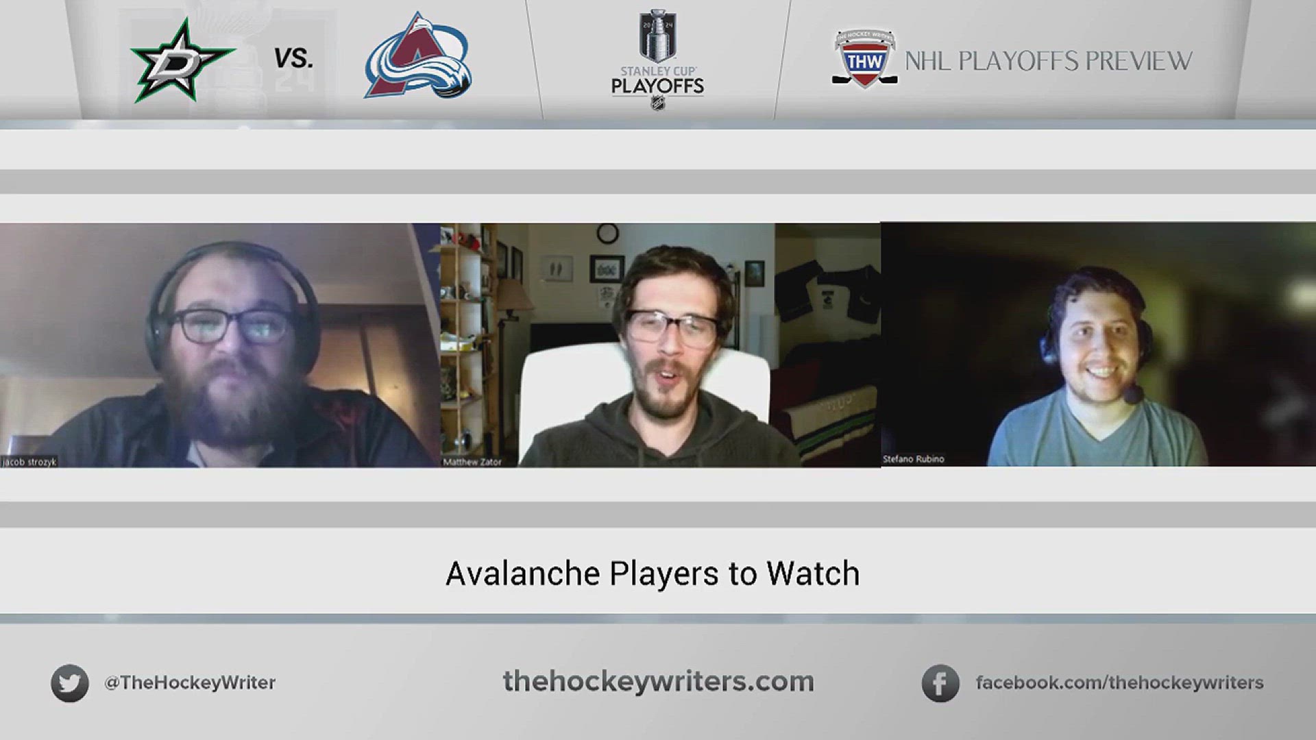 'Video thumbnail for Stars vs. Avalanche 2024 NHL Playoff Preview - Avalanche Players to Watch'