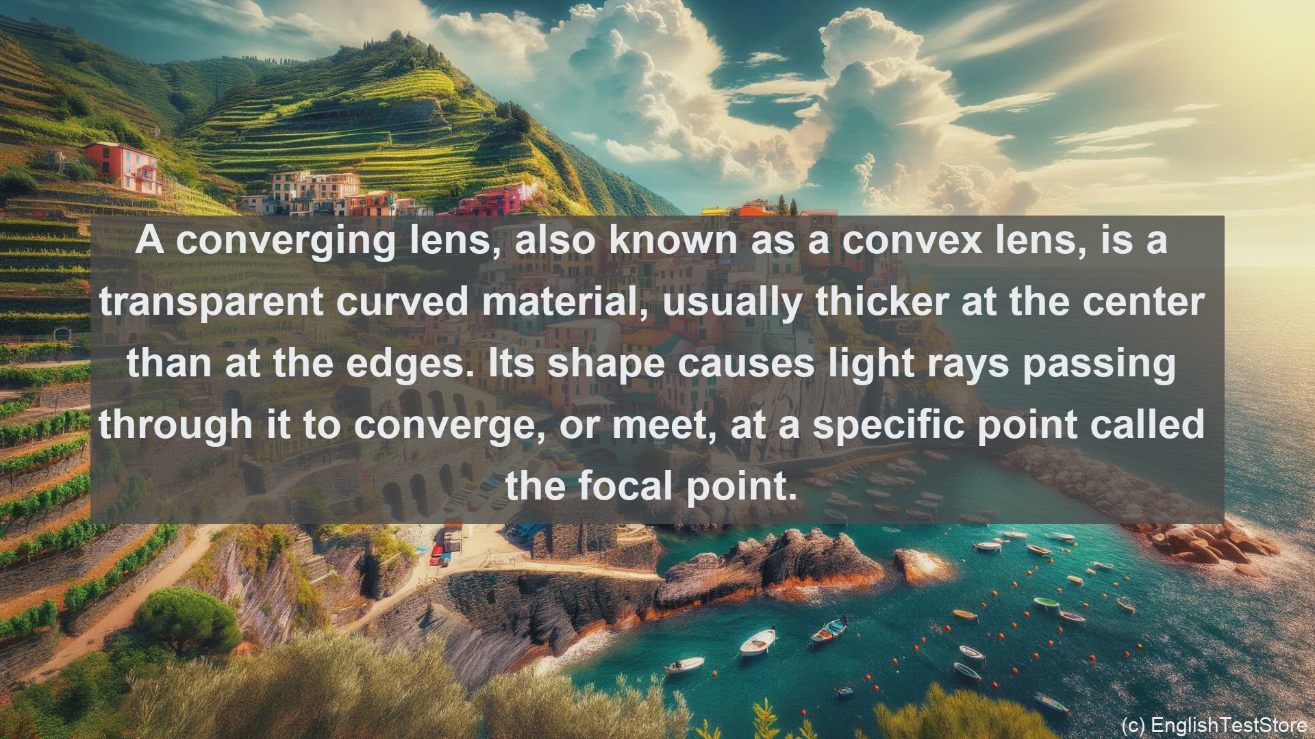 'Video thumbnail for Converging lens or mirror in science  definition and examples'
