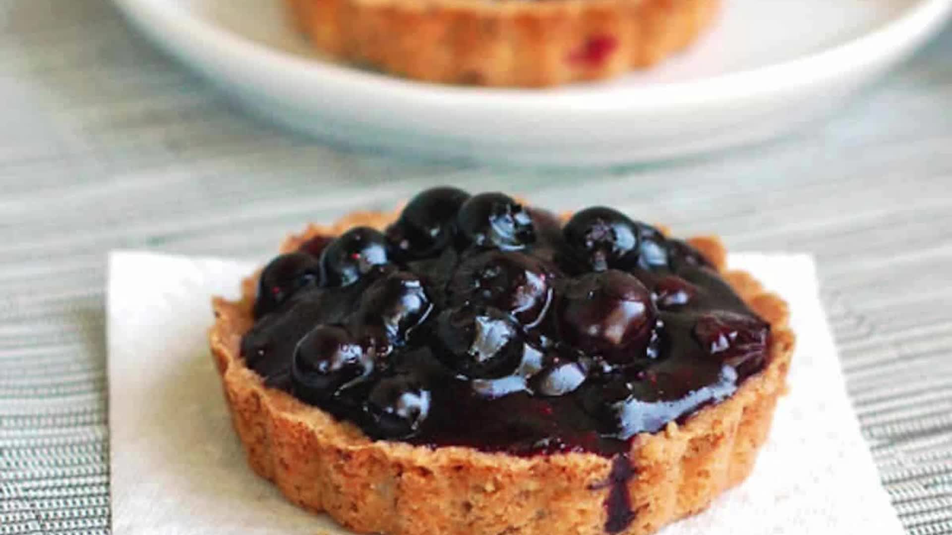 'Video thumbnail for Fresh Blueberry Tarts recipe'