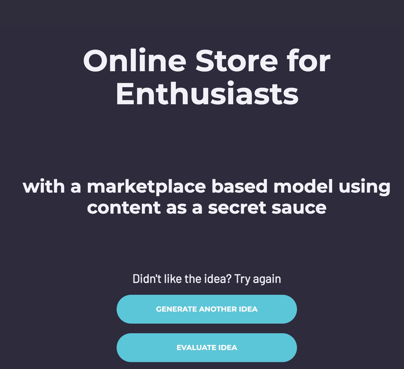Video thumbnail for Business Idea Generator