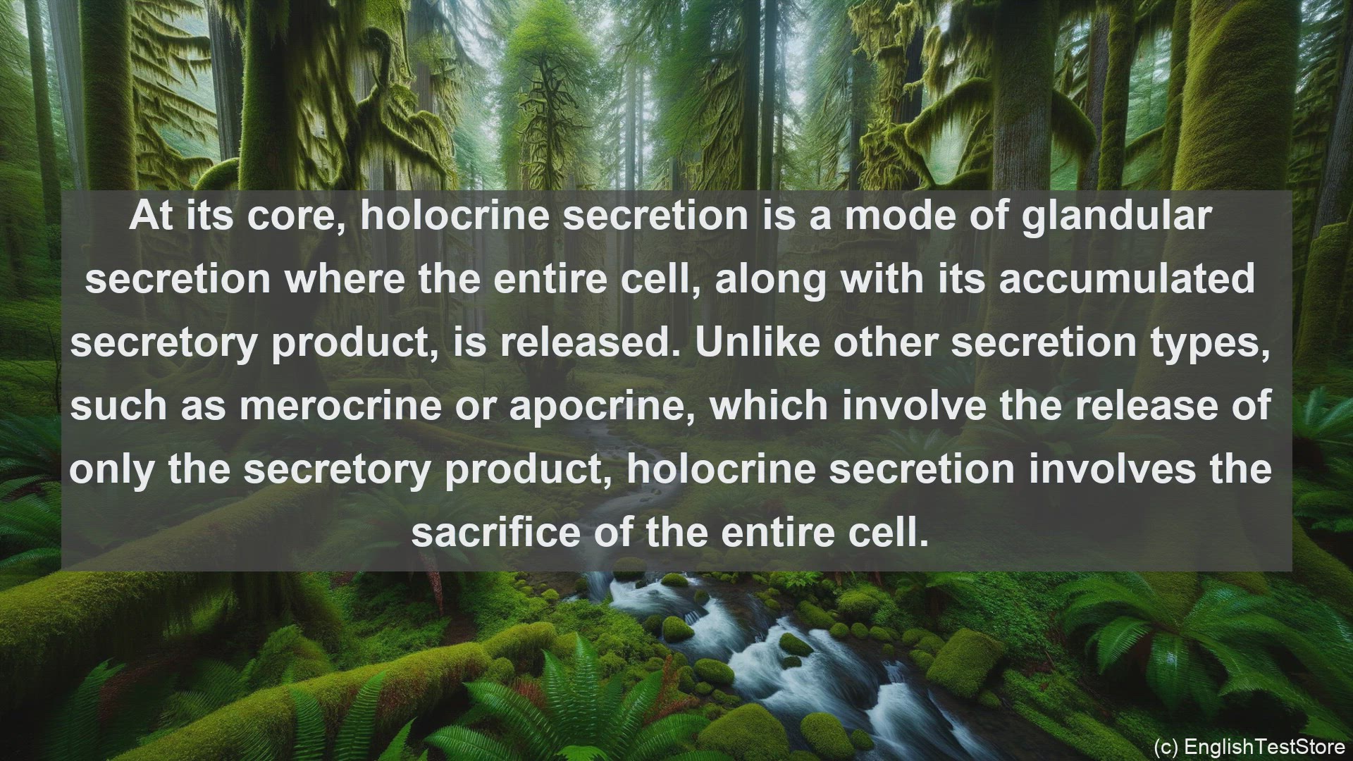 'Video thumbnail for Holocrine secretion in science  definition and examples'
