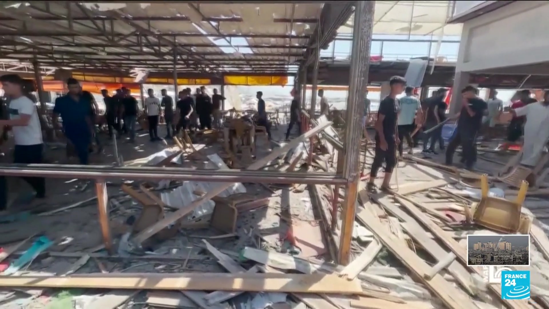 'Video thumbnail for Gaza rescuers say Israeli forces kill over 50 as ceasefire calls mount'