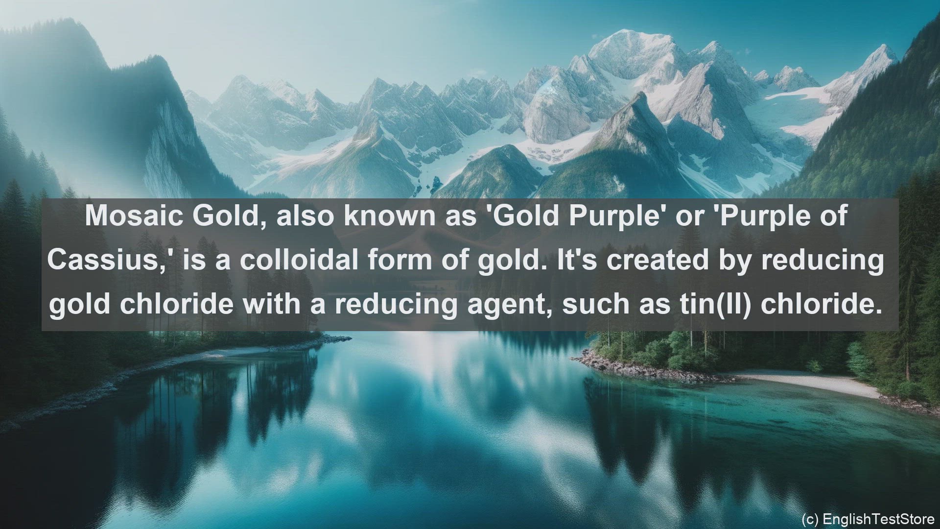 'Video thumbnail for Mosaic gold in science  definition and examples'