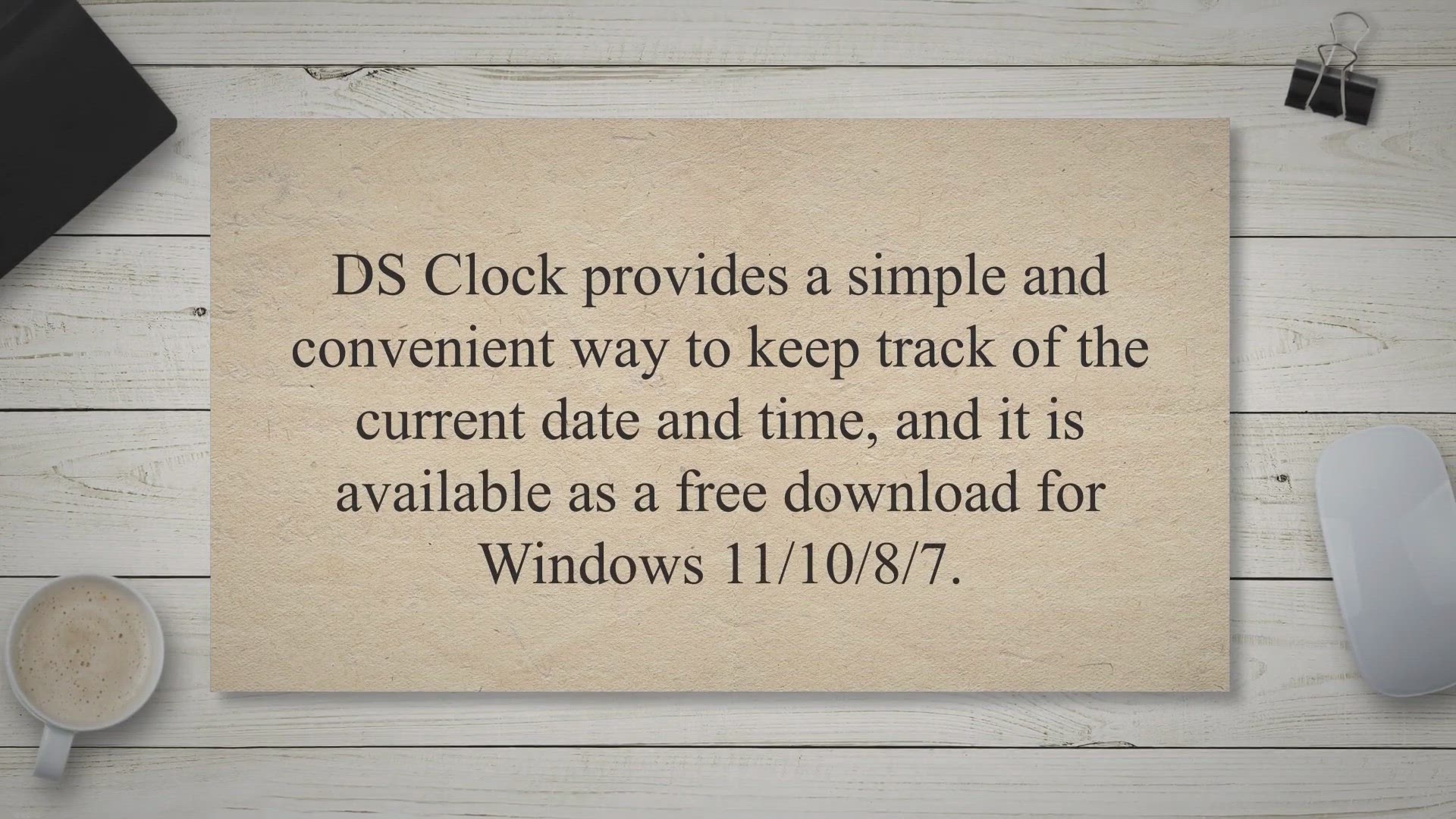 'Video thumbnail for DS Clock – A Free Digital Clock for Your Desktop | Features & Benefits'