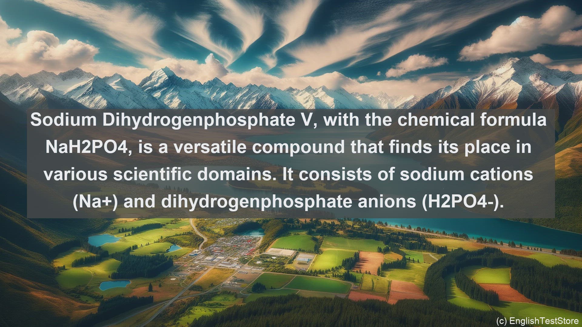 'Video thumbnail for Sodium dihydrogenphosphate v in science  definition and examples'
