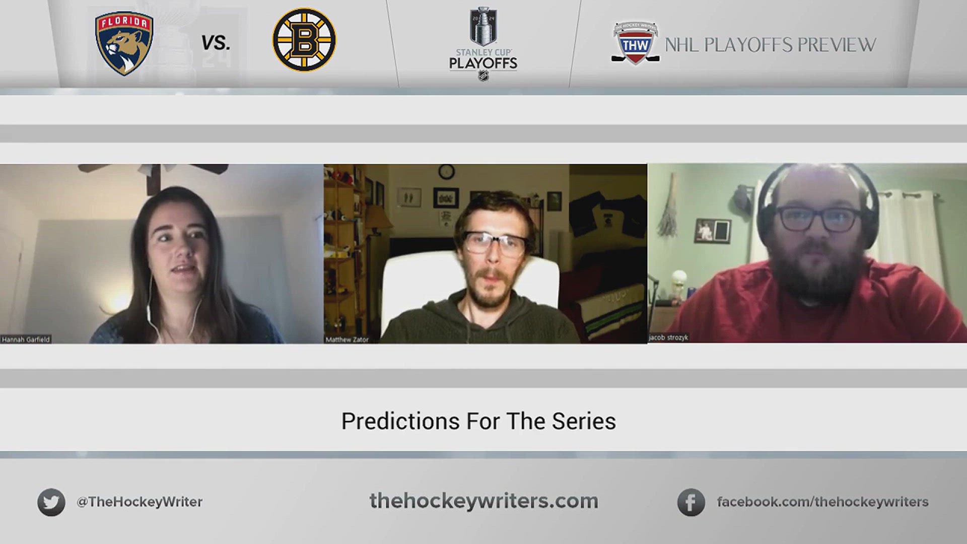 'Video thumbnail for Panthers vs. Bruins 2024 NHL Playoff Preview - Series Predictions'