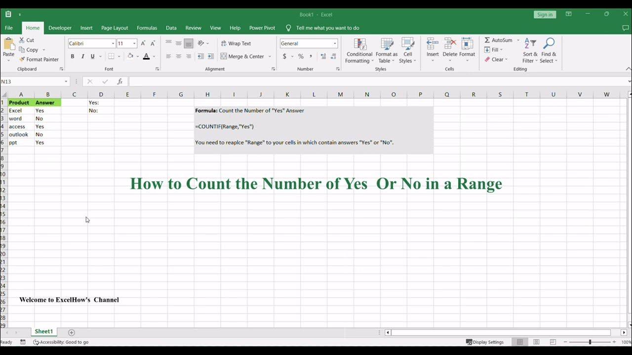 How to Count Yes and No in Google Sheets SADA Tech