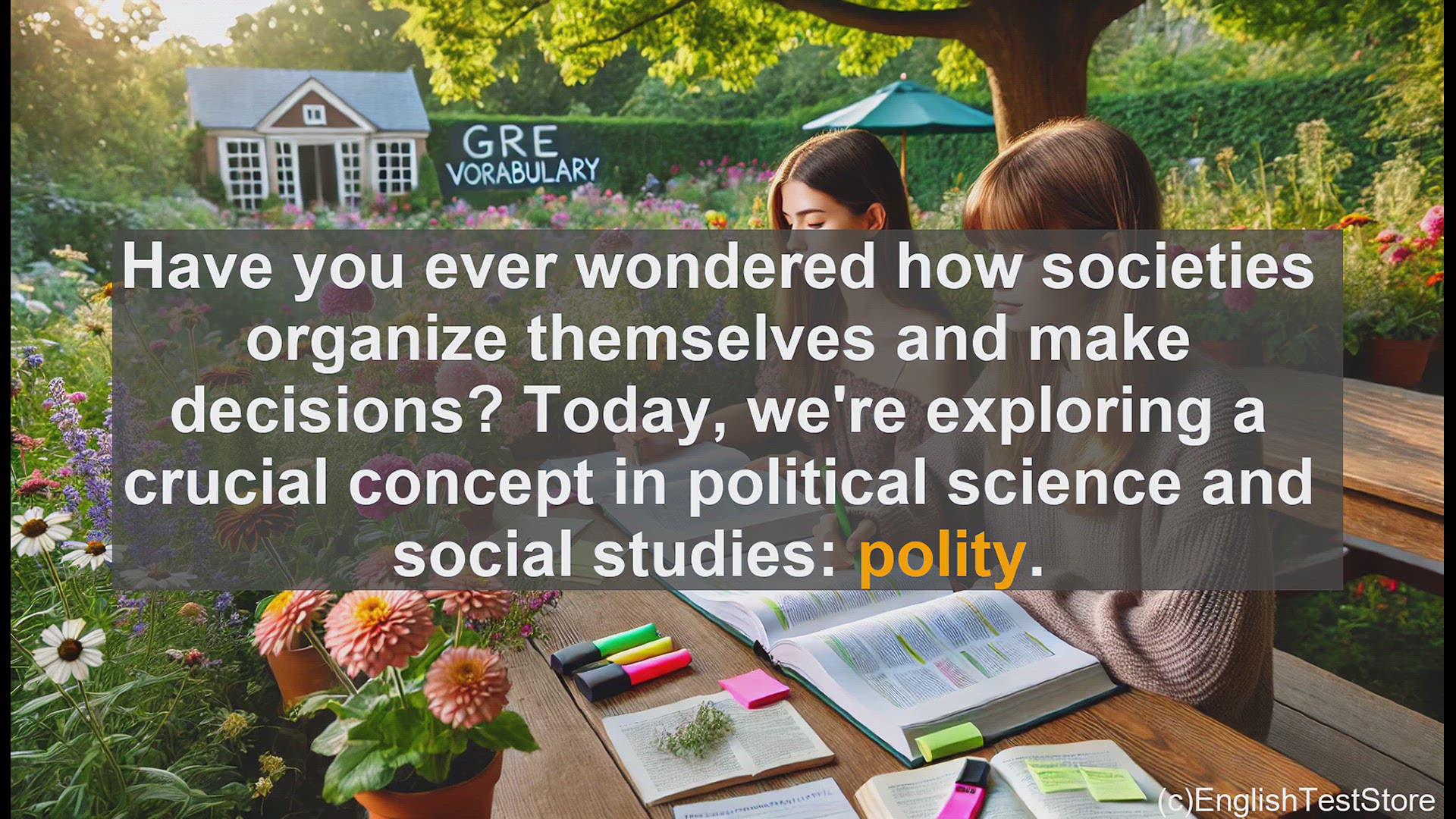 'Video thumbnail for GRE Vocabulary Lesson: Exploring Polity - Understanding Political Organization and Governance'