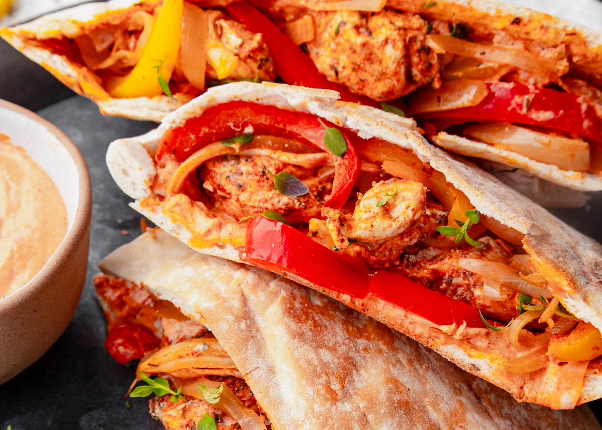 Video thumbnail for Cajun Chicken Stuffed Pitta