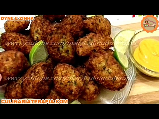 'Video thumbnail for Aprenda Como Fazer Bolinho de Arroz de Peixe Salgadinho Fácil e Rápido Ensinado por Especialista'