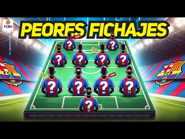 Video thumbnail for ⚠️ EL 11 TITULAR de los PEORES FICHAJES de la HISTORIA del BARÇA - FC BARCELONA NOTICIAS