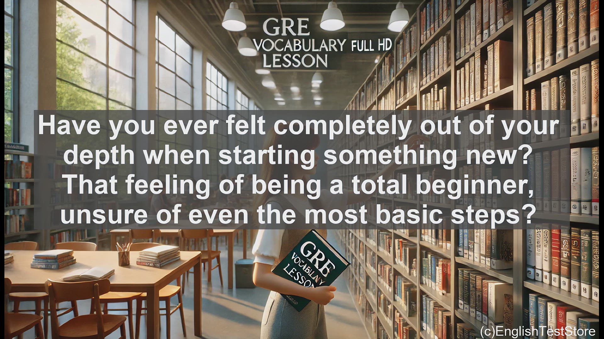 'Video thumbnail for GRE Vocabulary Lesson: Embracing the Novice Experience'