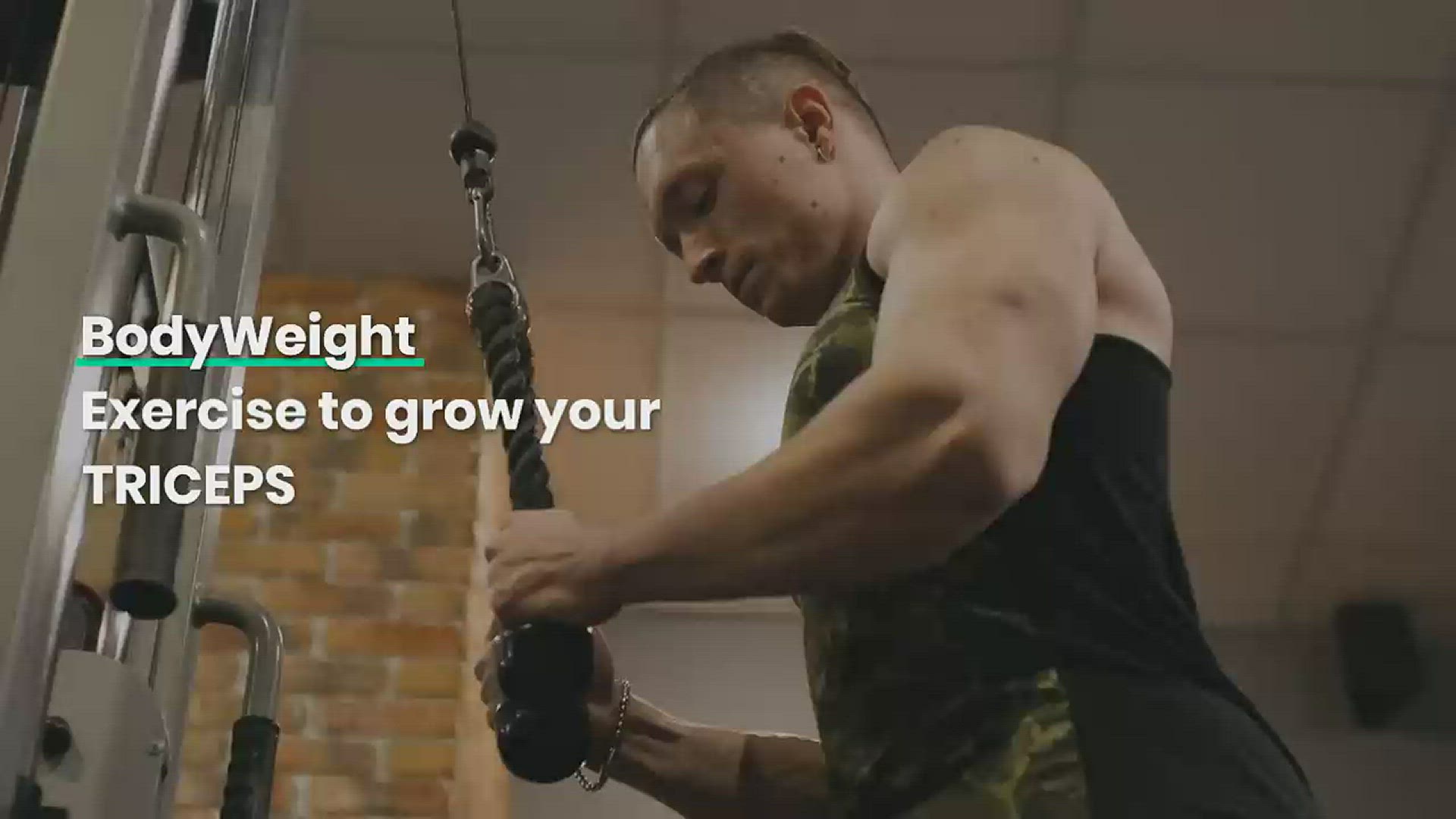 'Video thumbnail for Bodyweight exercises to build triceps'
