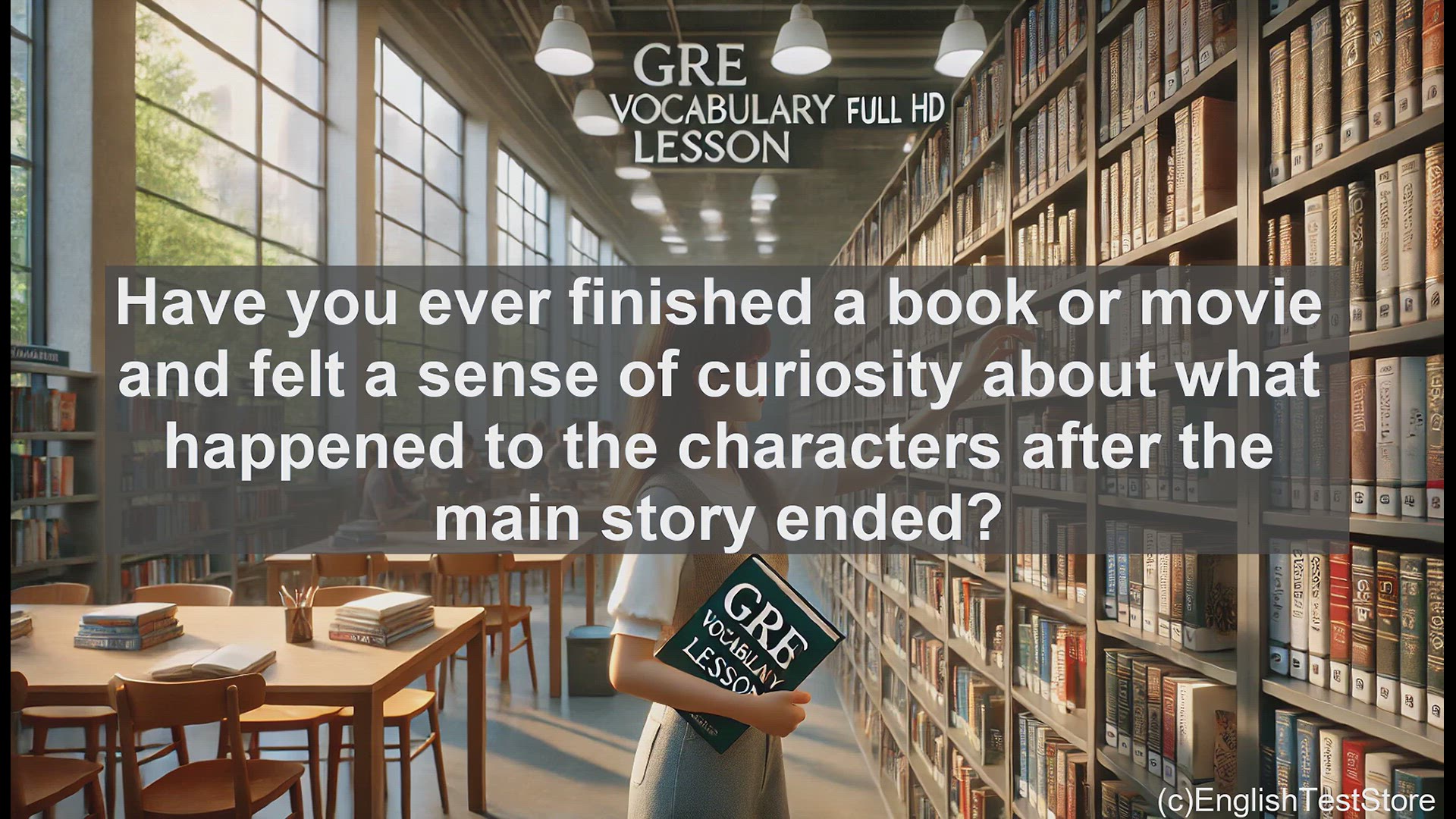 'Video thumbnail for GRE Vocabulary Lesson: Exploring the Meaning and Usage of Epilogue'