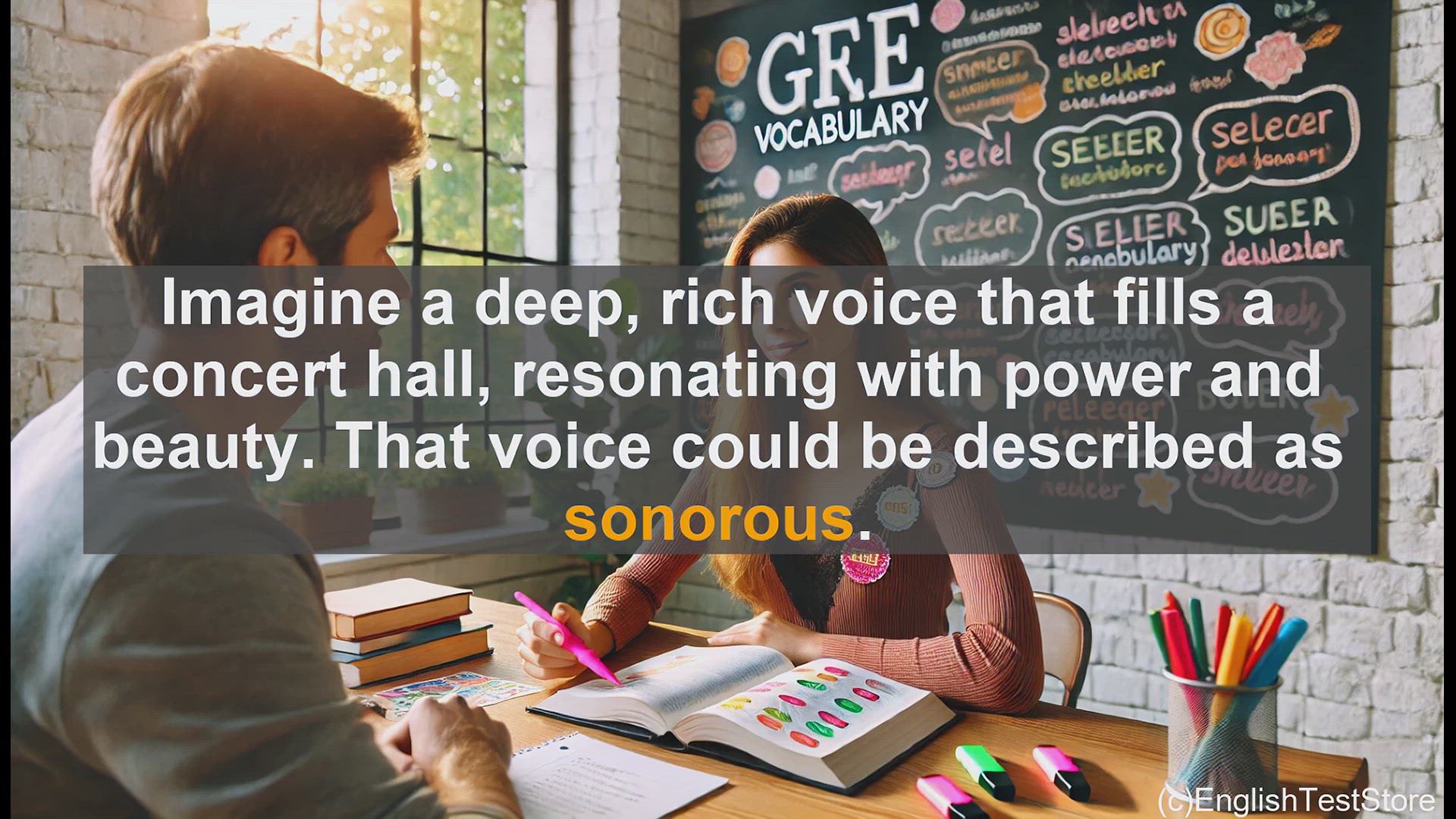 'Video thumbnail for GRE Vocabulary Lesson: Sonorous - A Rich Addition to Your GRE Vocabulary'
