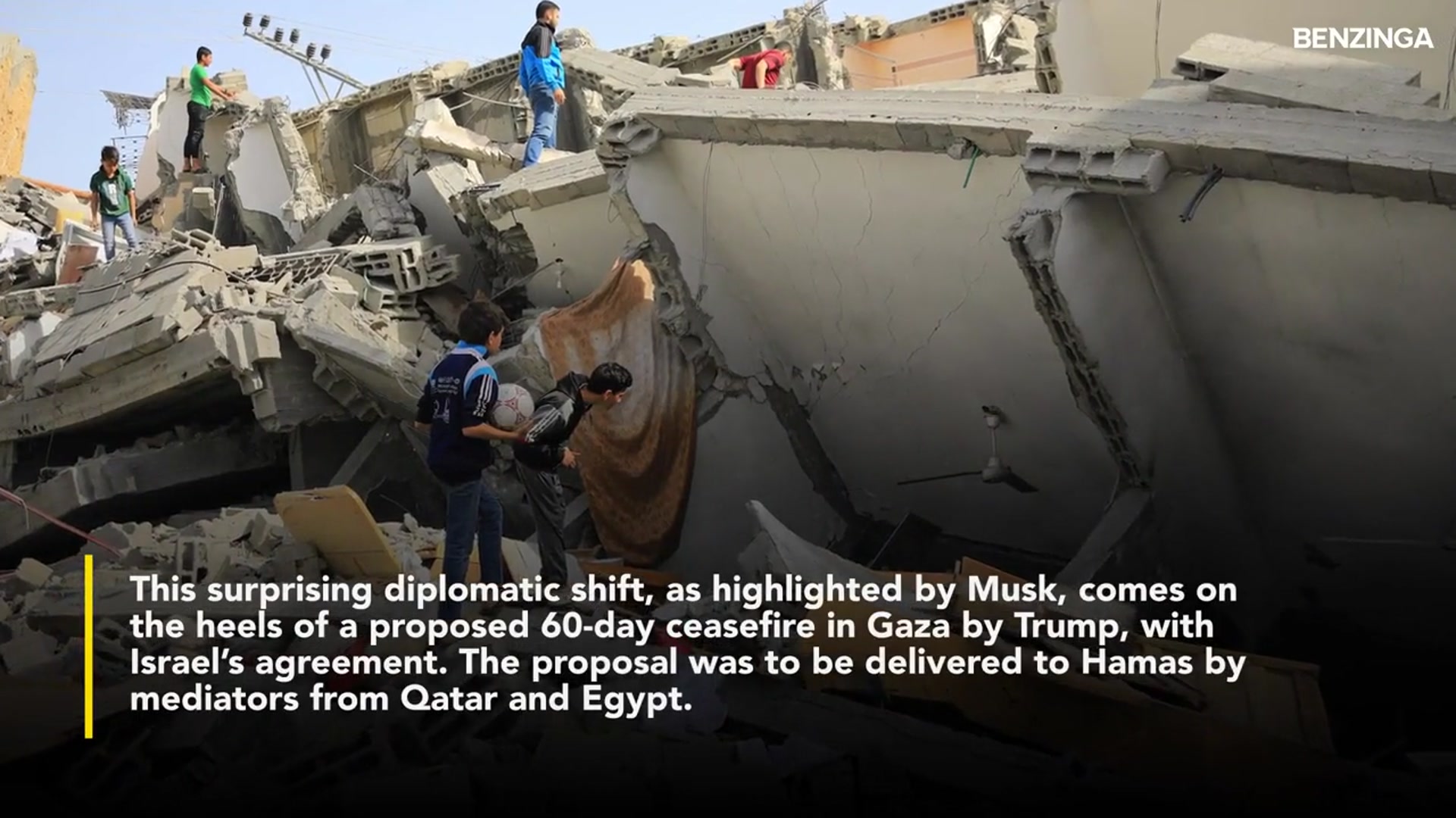 'Video thumbnail for Elon Musk Backs Trump Over Gaza Ceasefire Despite Public Spats'