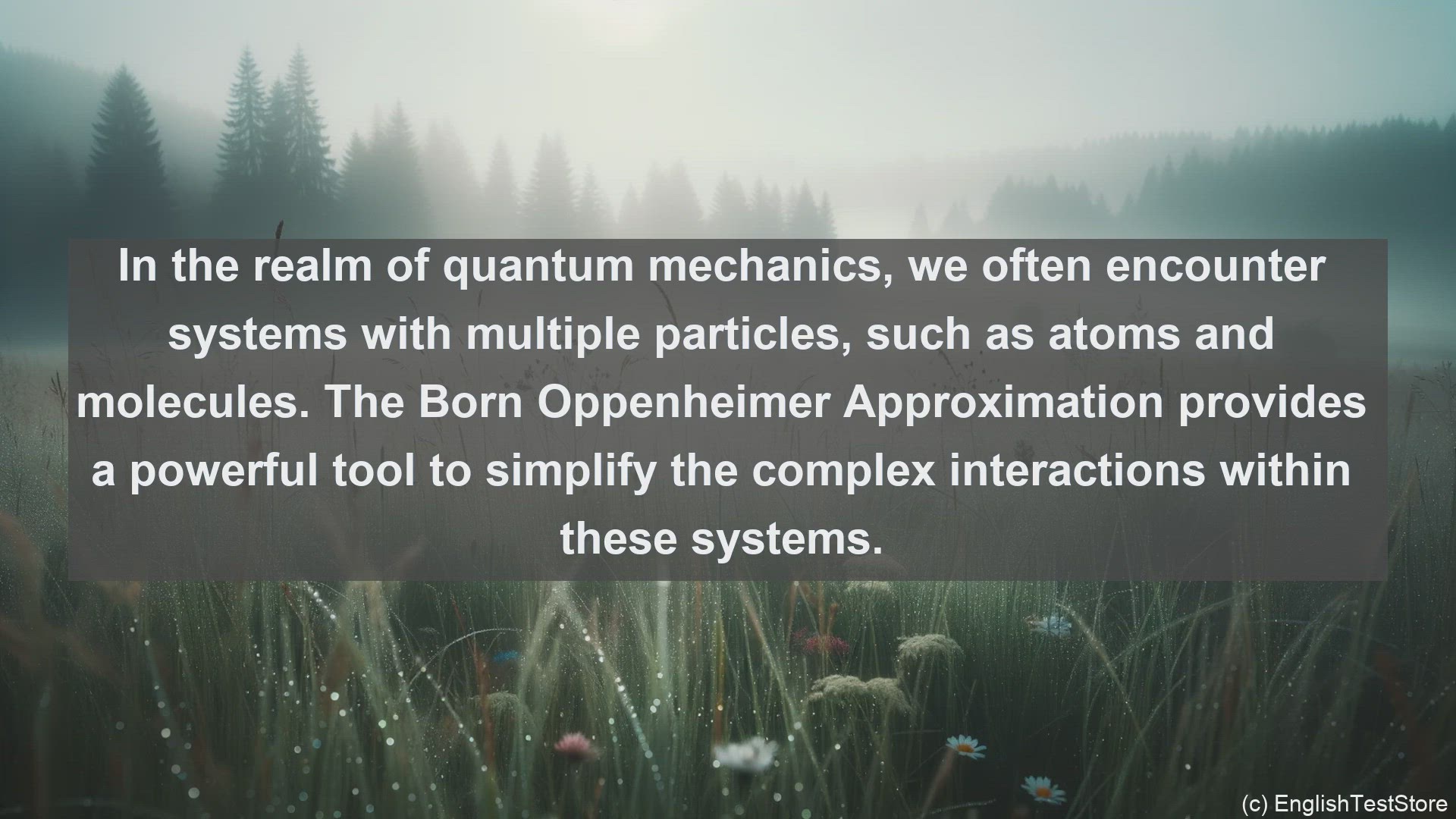 'Video thumbnail for Born oppenheimer approximation in science  definition and examples'