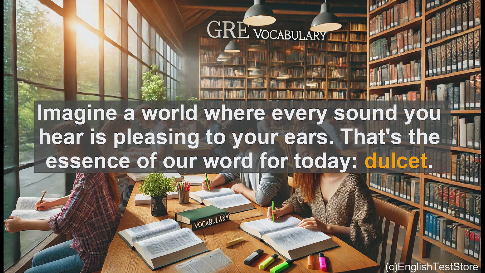 'Video thumbnail for GRE Vocabulary Lesson: Dulcet - The Sweet Sound of Vocabulary'
