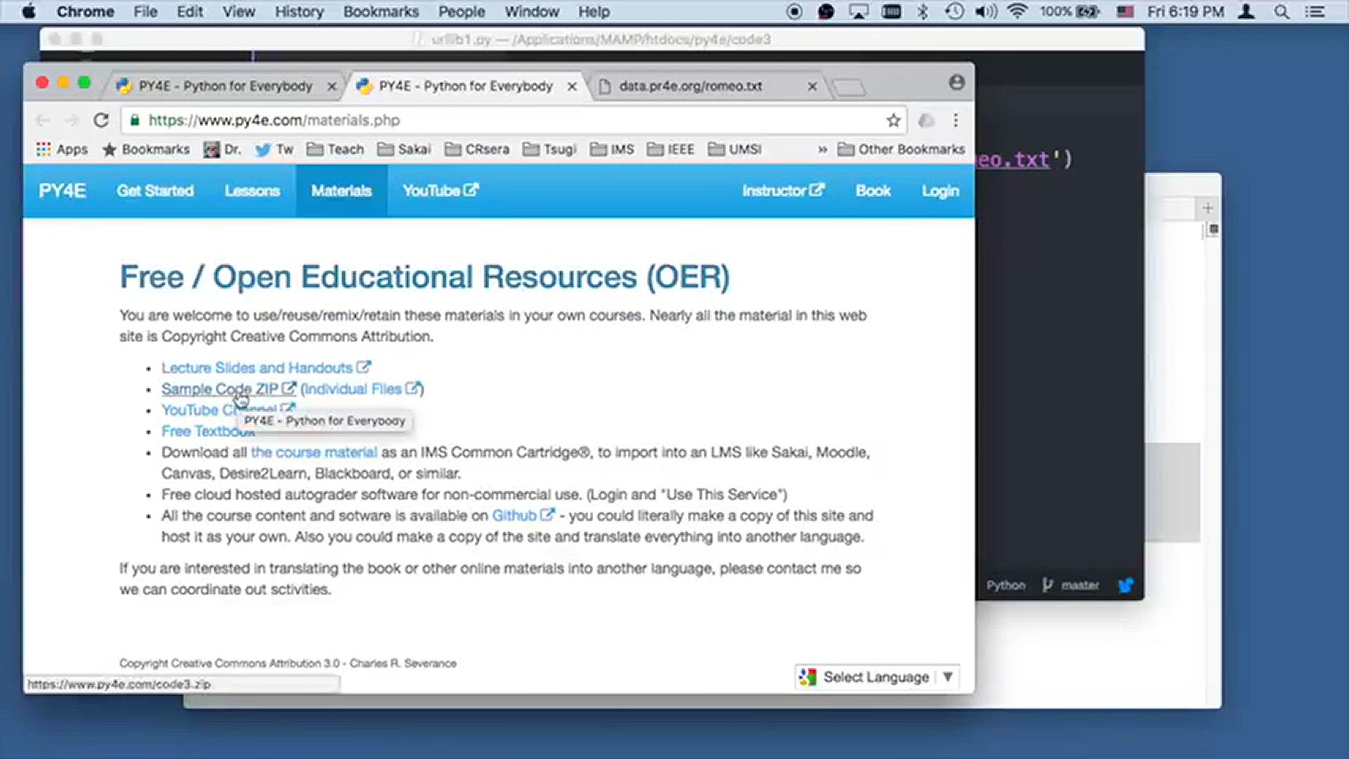 'Video thumbnail for Networked Programs - Code Example: urllib1.py, urlwords.py - Python Tutorial - (41) Python for Beginner Series'