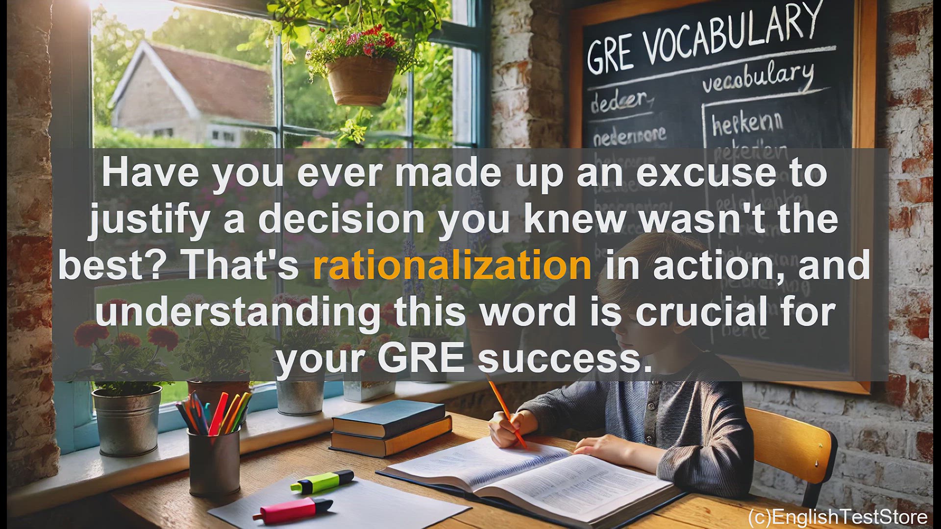 'Video thumbnail for GRE Vocabulary Lesson: The Power of Rationalization - Unlocking GRE Success'