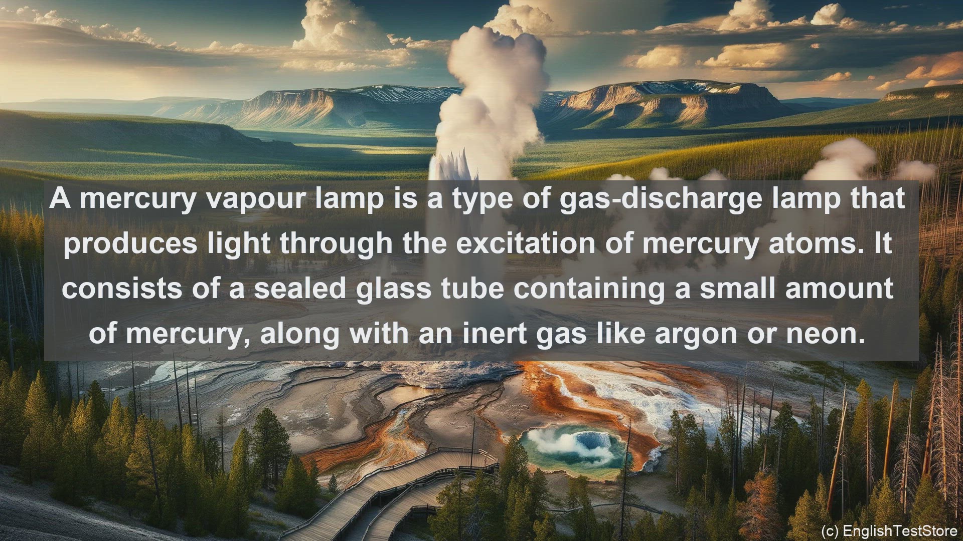 'Video thumbnail for Mercury vapour lamp in science  definition and examples'