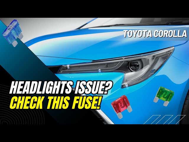 Video thumbnail for Toyota Corolla High & Low Beam Not Working? Check This Headlight Fuse!