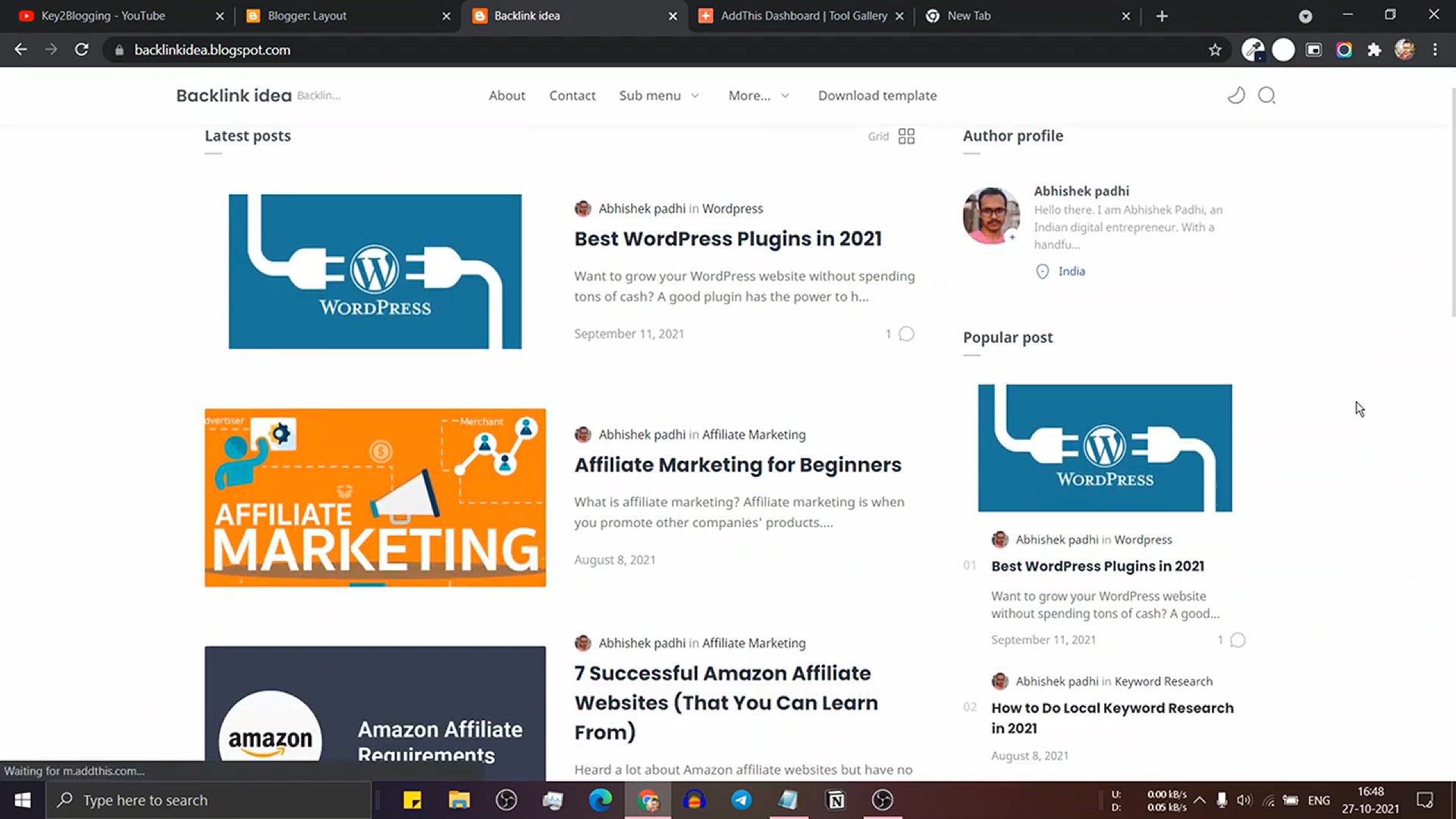 'Video thumbnail for How to use Blogger Conditional Tag to Load Widgets on Specific Page _ Improve Blog loading speed'