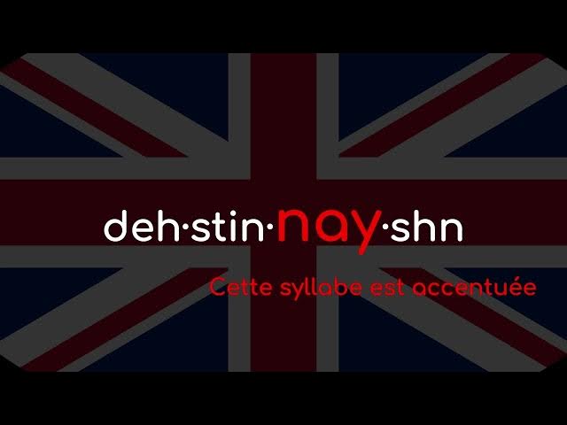 Video thumbnail for Comment prononcer « destination » en anglais