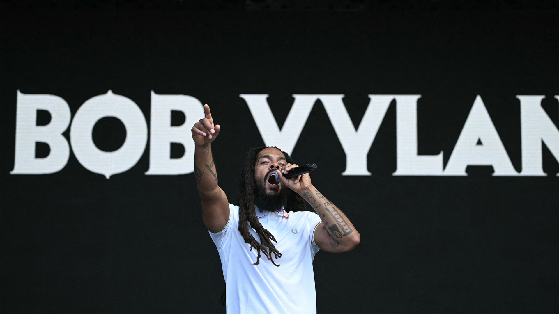 'Video thumbnail for US revokes Bob Vylan visas after Glastonbury chants'