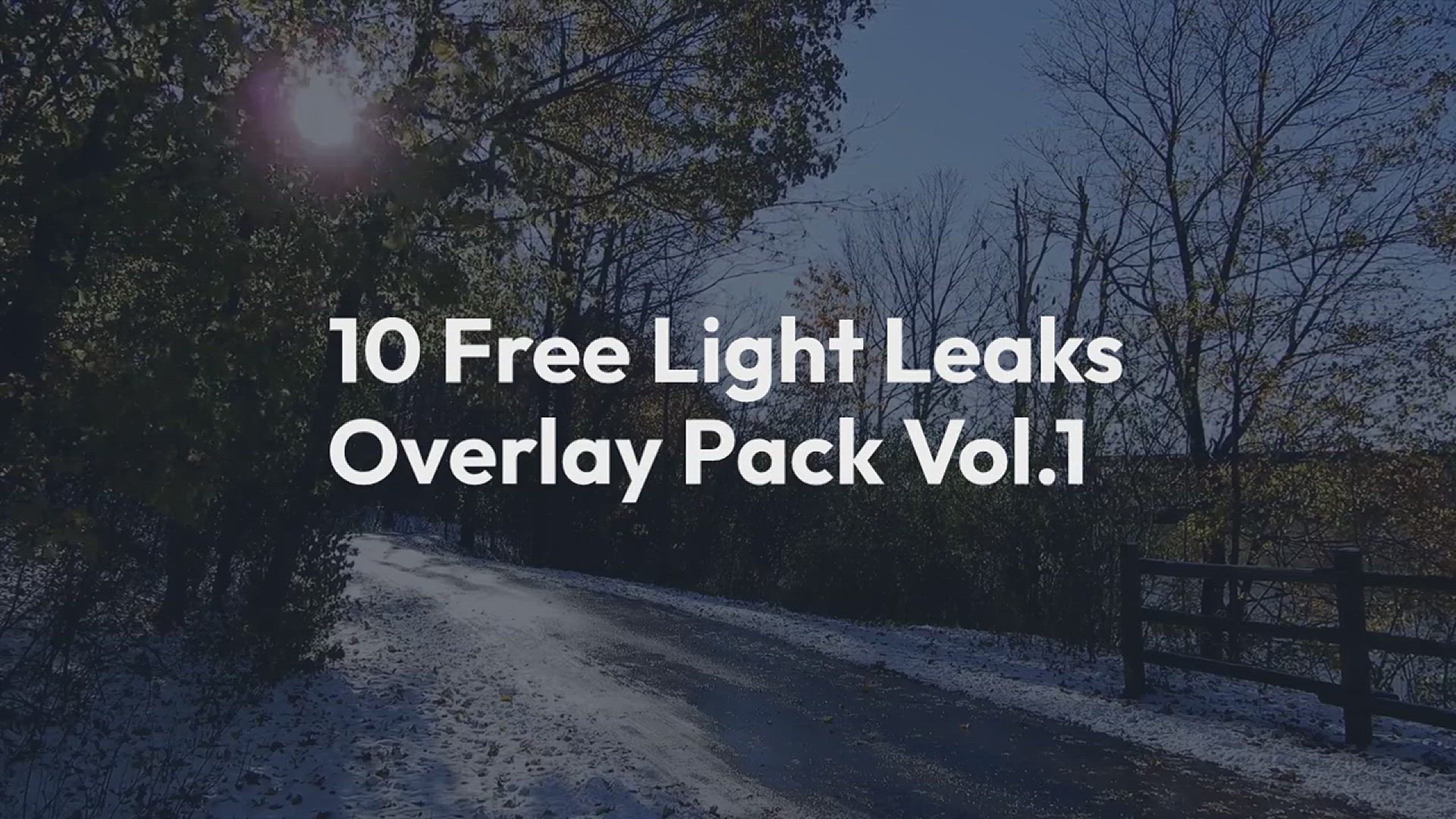 'Video thumbnail for 10 Free Light Leaks Overlay Pack Vol. 1'