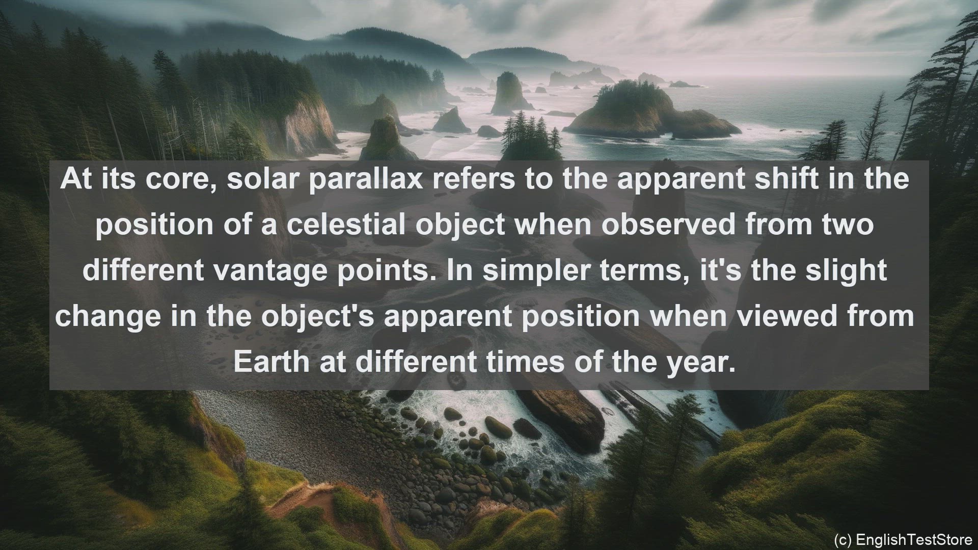 'Video thumbnail for Solar parallax in science  definition and examples'